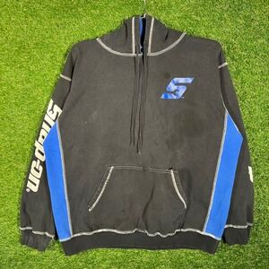 Snap-on Tools Hoodie Choko Authentics Black Blue Colorblock Mens Large